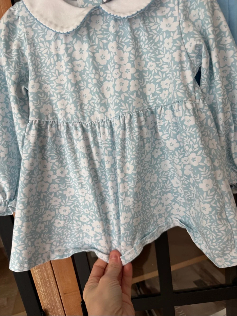 Jellybean floral set long sleeve top dress peterpan collar shorts ruffle toddler